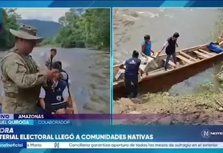 Material electoral llega a comunidades alejadas de Amazonas