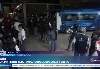 Material electoral llegó a Pucallpa, Arequipa y Cusco para la segunda vuelta presidencial
