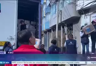 Material electoral llegó a Puno para la segunda vuelta presidencial