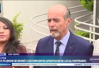 Mauricio Mulder pide consensos tras reunión con Keiko Fujimori