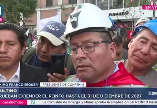 Maximo Franco Bequer pide ley MAPE y censo para formalización miner