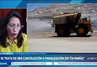 Mayra Figueroa: No se trata de una cancelación de Tía María