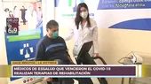 Essalud: Médicos que vencieron a la COVID-19 realizan terapias de rehabilitación - Noticias de rehabilitacion
