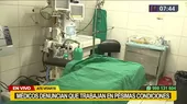 Médicos del Hospital de Ate Vitarte denuncian que trabajan en pésimas condiciones - Noticias de Hospital del Ni��o