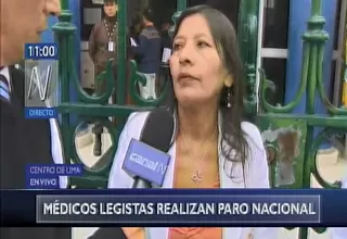 Médicos legistas realizan una huelga nacional  