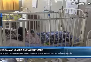 Médicos salvan la vida de una menor de 3 años que tenía un tumor