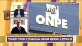 Medina: "La ley obliga a candidatos presidenciales a inscribirse en partidos antes del 30 de setiembre" - Noticias de Percy Ipanaqué