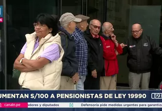 Sistema Nacional de Pensiones: MEF oficializa aumento de 100 soles para ley 19990