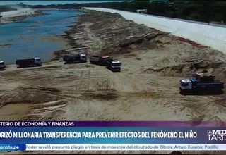 El Niño: MEF transfiere S/ 90 millones a Midagri para limpieza de cauces