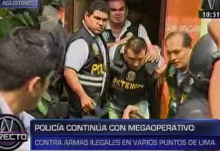 Megaoperativo policial desbarata red de tráfico ilícito de armas