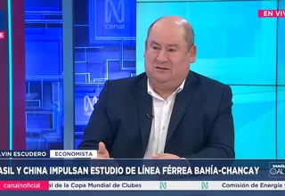 Melvin Escudero: Perú debe exigir inclusión en tren bioceánico China-Brasil