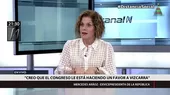 Mercedes Aráoz: El Congreso le hace un favor a Vizcarra haciéndolo parecer como víctima - Noticias de mercedes-cabanillas