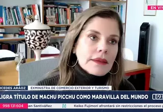 Mercedes Aráoz: Estado debe liderar gestión de Machu Picchu