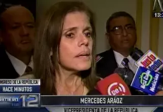 Mercedes Aráoz rechazó reglajes y pugnas internas en el Ejecutivo