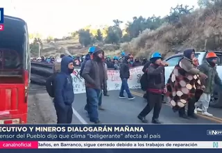 Mesa de diálogo con mineros inicia este lunes 14 de julio