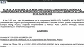 Mesa Directiva acuerda beneficios para sus integrantes - Noticias de maria-antonieta-nieves