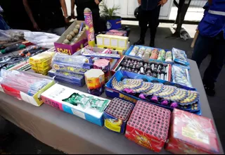 Cercado: 25 niños fueron llevados a la comisaría por vender pirotécnicos