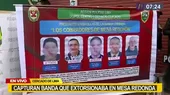 Mesa Redonda: PNP brindó detalles sobre la captura de banda de extorsionadores  - Noticias de pnp