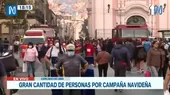 Mesa Redonda: se registra gran cantidad de personas por campaña navideña - Noticias de ambulantes