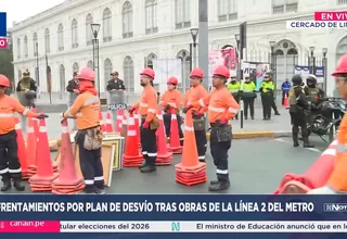 Metro de Lima: Enfrentamientos por plan de desvío por obras de la Línea 2