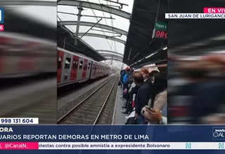 Metro de Lima: Largas colas se registran en las Estación Bayóvar