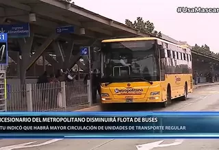 Metropolitano: Concesionario disminuirá flota de buses alimentadores