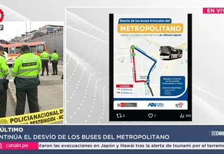 Metropolitano desvía ruta por trágico accidente en vía exclusiva