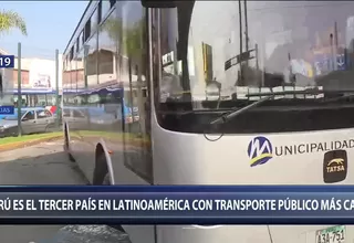 Metropolitano: Perú tiene la tercera tarifa de transporte más alta en Latinoamérica