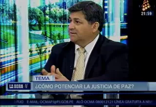 Meza: el Estado debería darle más importancia a la justicia de paz