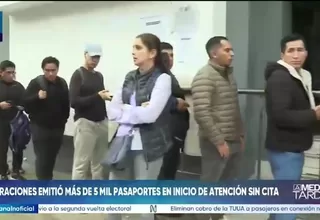 Migraciones entregó más de 5 mil pasaportes en el primer día de atención sin cita previa