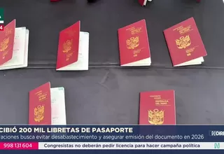 Migraciones recibe 200 mil libretas y asegura pasaportes 2026
