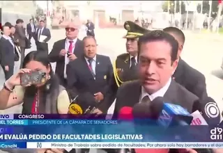 Miguel Torres: Congreso esperará pedido oficial de facultades para evaluarlo “como corresponde”