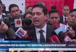 Miguel Torres sobre censura a Astudillo: “Muy rápidos para interpelar, muy rápidos para pedir una censura”