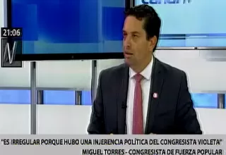 Miguel Torres: "Fallo del TC sobre ley antitránsfuga sería irregular"