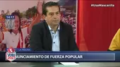 Miguel Torres: Se presentaron pericias que acreditan que firmas no coinciden con las del Reniec - Noticias de reniec
