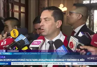 Miguel Torres: Senado cumplirá reglamento al revisar facultades y definirá alcances durante el debate