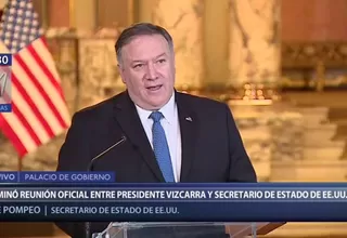 Mike Pompeo: Sabemos cuán importante es para Perú la extradición de Toledo 