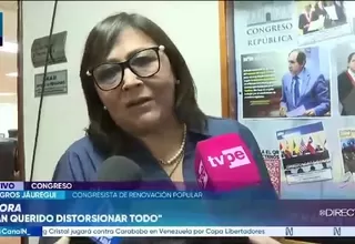 Milagros Jáuregui niega que menores sean obligadas a dar a luz