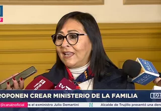 Congresista Milagros Jáuregui propone crear Ministerio de la Familia