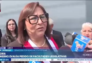 Milagros Jáuregui: Renovación Popular respaldará facultades del Ejecutivo
