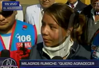 Milagros Rumiche pidió justicia "lo más pronto posible"