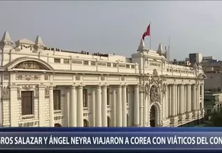 Milagros Salazar y Ángel Neyra viajaron a Corea del Sur con viáticos del Congreso