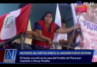 Militantes apristas se enfrentaron en la Casa del Pueblo de Piura