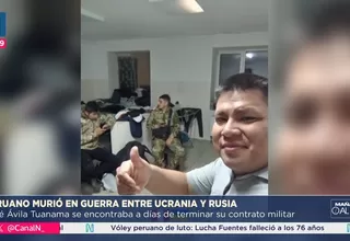 Peruano murió en Ucrania tras unirse a ejército contra Rusia