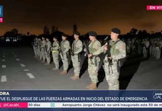 Militares patrullan Lima en primer día de estado de emergencia