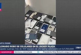 Millonario robo de celulares de alta gama en el Jockey Plaza
