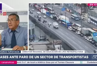 Minedu confirma clases presenciales pese a paro de transportistas