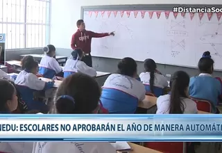 Ministerio de Educación: Escolares no aprobarán el año de manera automática