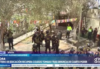 Minedu inicia recuperación de colegio Mariano Melgar 04 en Breña tras más de 11 años de ocupación