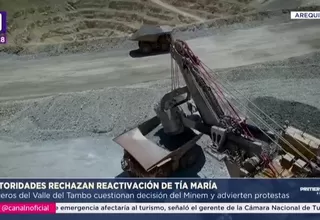 Minem autoriza inicio de explotación de proyecto minero Tía María